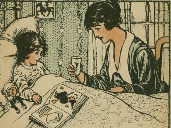 Vintage book cover Hints for the Sick Room