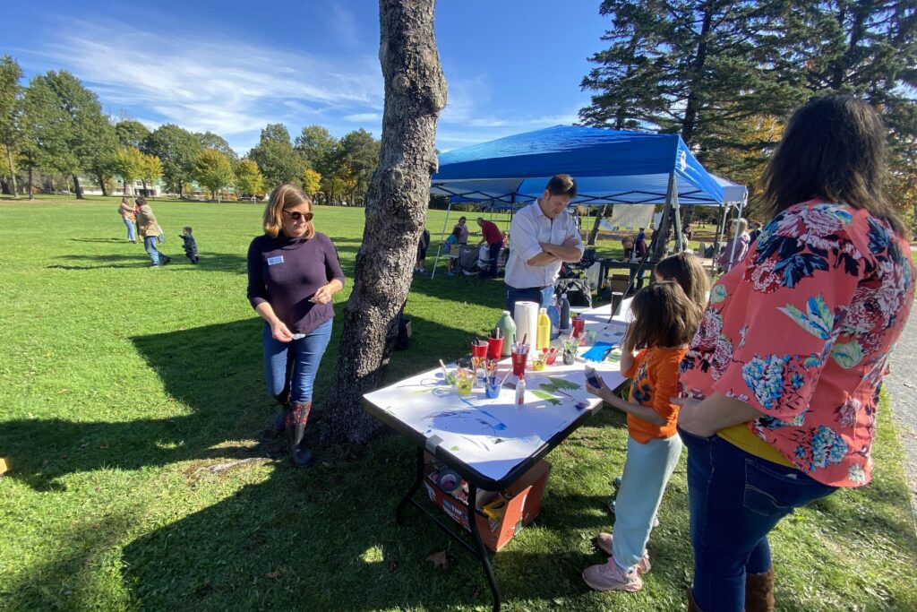Families at an outdoor event.