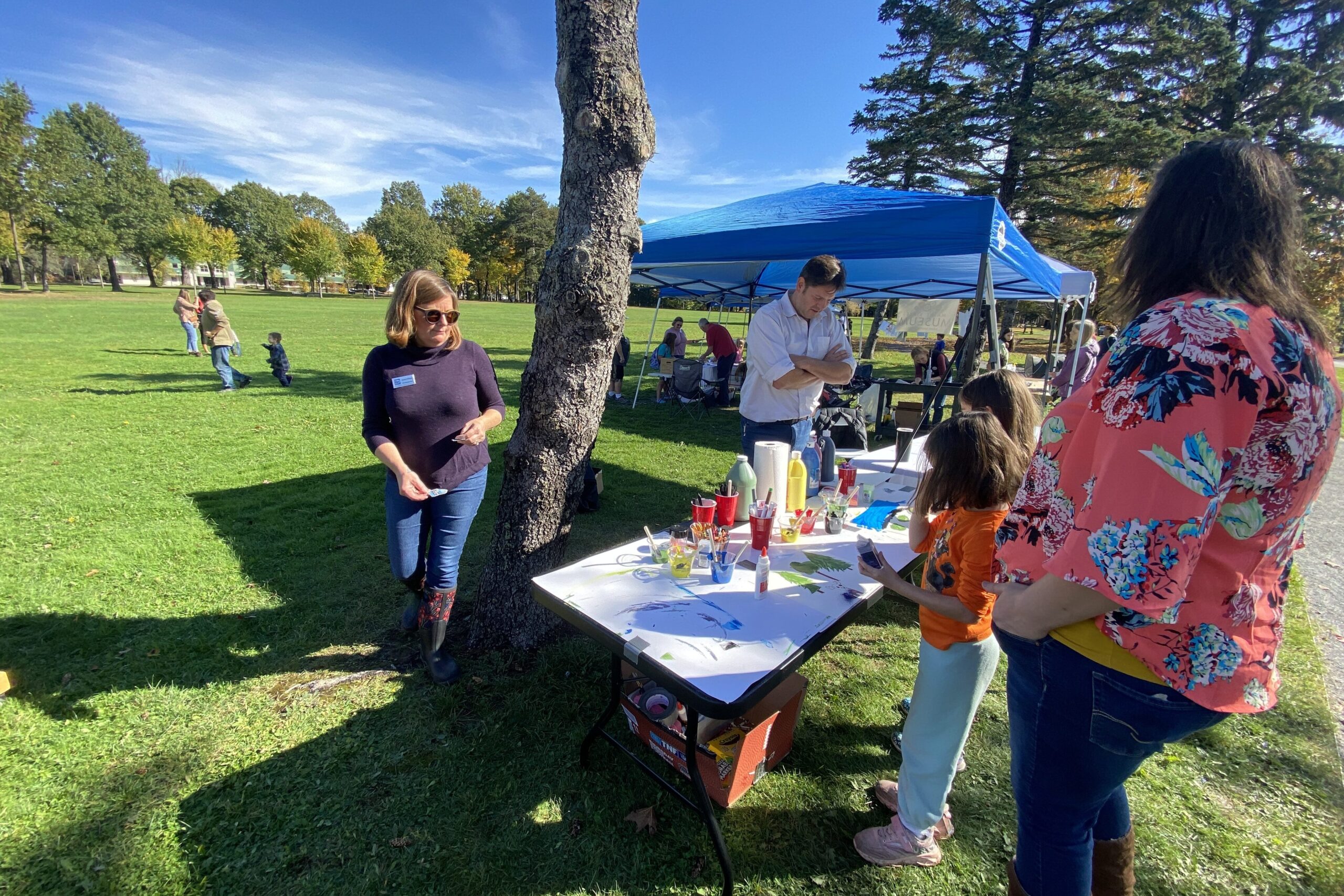 Families at an outdoor event.